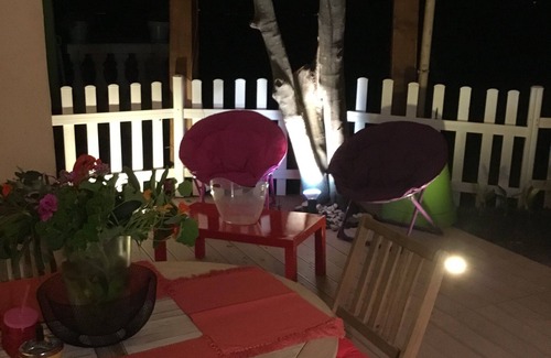 Ile du Levant Apartment | Le Cousteline - "Maisonnette" 20m2 Air conditioned Sea view Terrace