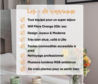 La Madeleine Apartment | Le design *Vieux Lille*parking gratuit*fibre