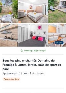 Lattes Apartment | Le Domaine de Fromiga