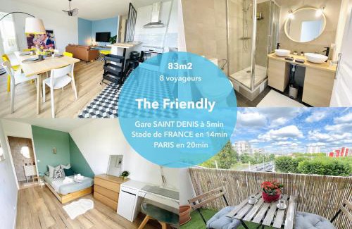 Villeneuve-la-Garenne Apartment | Le FRIENDLY, proche PARIS