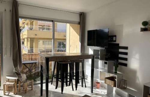 Frejus Plage Apartment | le GENEPY, studio 30m2, 4 p, balcon parking, clim