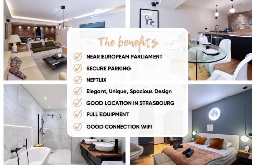 Poteries Apartment | LE LUXURY LOFT - PARLEMENT EUROPÉEN l PARKING l NETFLIX - SPACIEUX & UNIQUE