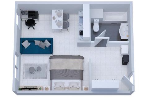 Center Apartment | "LE PERSIAN" Studio à 3 min de la GARE, 10min du centre commercial, WIFI, PARKING