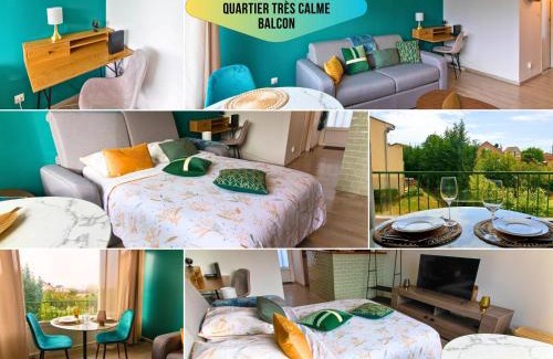 Bergerac Apartment | Le Pic'Vert - Ideal couples & professionals - FREE Parking - 400m Hospital - 15min Train station & HISTORIC Center - Air conditionner - Calm & Cosy