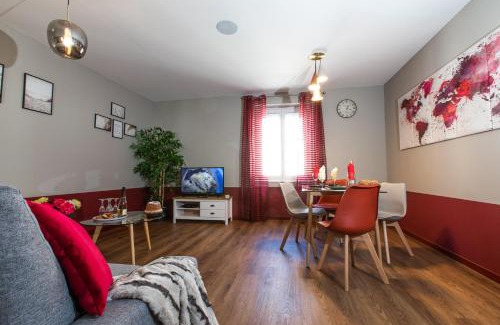 Saint Joseph/Mittelharth Apartment | Le Red St Léon : Lit Queen Size * WIFI * Idéal Couple