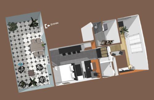 Bourg-en-Bresse Apartment | “Le Terracotta” Terrasse -Centre ville- Cosy