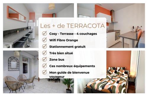 Bourg-en-Bresse Apartment | “Le Terracotta” Terrasse -Centre ville- Cosy