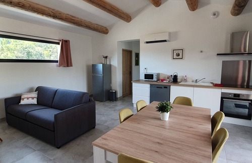 Saumane-de-Vaucluse House | "Les bergeries de saumane" Gite les oliviers, air-conditioned communal heated swimming pool