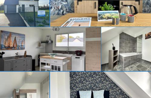 Asnelles House | Les dunes, maison neuve 8 p bien équipée jardin clos, parking, garage à 850 m de la plage et centre bourg, sur plages du débarquement près Arromanches et Bayeux