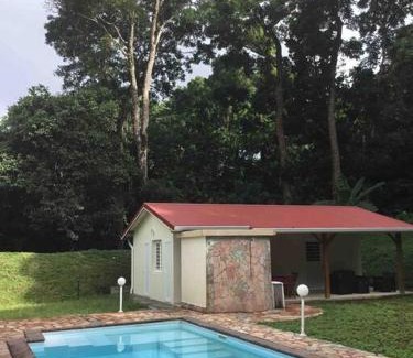 Saint-Joseph House | Les Lucioles 1 Beau T2 en forêt tropicale avec accès piscine