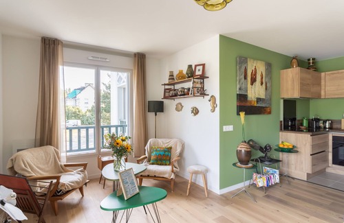 Sables-d'Or-les-Pins Apartment | Les pins 102 - 5min à Pied de la Plage