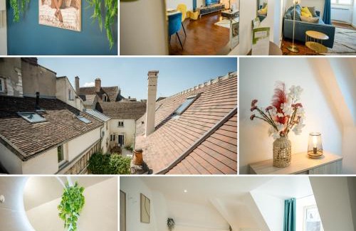 Auxerre Apartment | Les Toits d'Auxerre - Center - Rooftop View