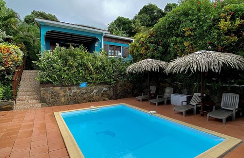Riviere-Salee Villa | LES VILLAS PAMEYAQUE/LA VILLA PAME with swimming pool, facing the Caribbean Sea