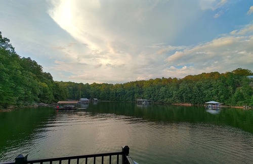 Crane Hill House | Lewis Smith Lake Waterfront Home with 2 Story Dock/Hot Tub