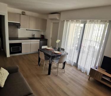Cros-de-Cagnes Apartment | Lido, private apartment seaside, parking, swimming pool