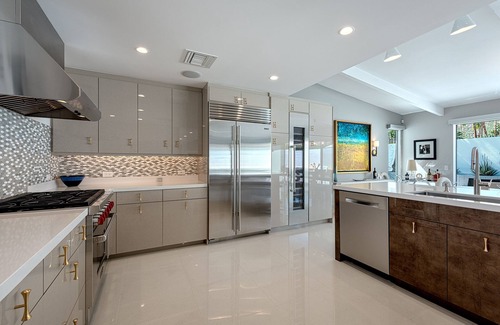 Vista Las Palmas House | Life of Leisure! Midcentury Alexander! 4 Bed! Pool! Spa! Fire pits! Mntn Views!