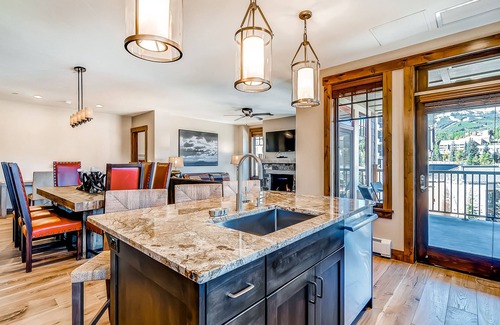 Breckenridge Condo | Light-filled corner condo with great view, pool & hot tubs - walk to lifts