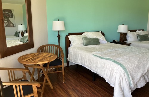 Hanamaulu Hotel | Light filled room, just steps to the beach