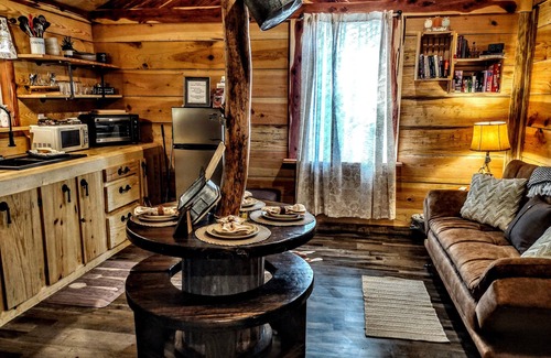 Caddo Gap Cabin | Lil' Rustic Retreat w/Hot Tub Near Little Missouri Falls and Caddo River
