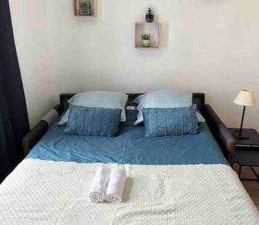 Linas Apartment | Linas Centre : Studio climatisé avec fibre, wifi et parking