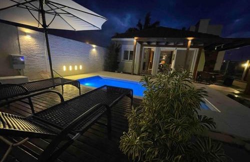 Arroio Teixeira House | Linda casa na praia com piscina 4 quartos