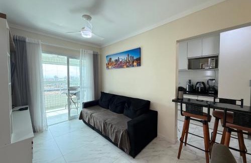 Mirim Apartment | Lindo Apartamento vista mar, 2 dormitórios com suite, próximo a prefeitura praia grande