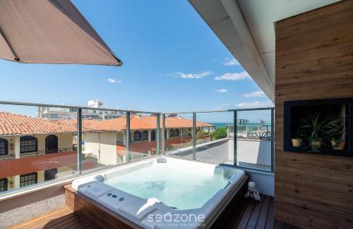 Morro das Pedras Apartment | Lindo Apto Zen Pé na Areia com Jacuzzi em IBC0205