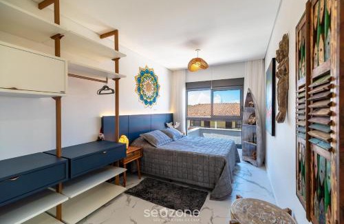 Morro das Pedras Apartment | Lindo Apto Zen Pé na Areia com Jacuzzi em IBC0205