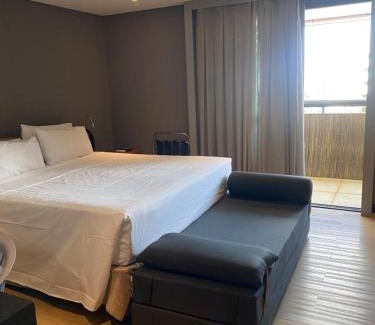 Setor Hoteleiro Norte Apartment | Lindo Flat Part Grand Mercure Varanda aconchegante
