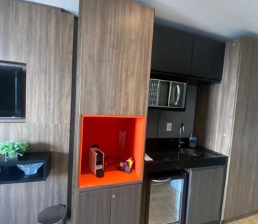 Setor Hoteleiro Norte Apartment | Lindo Flat Part Grand Mercure Varanda aconchegante