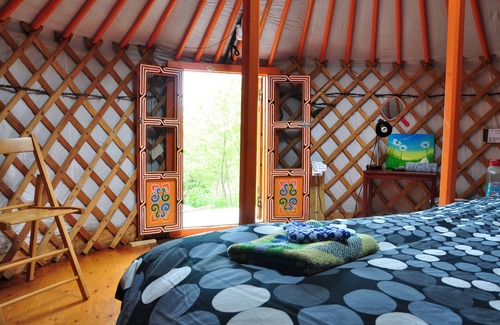 Indian Brook Resort | Little Orange Yurt at Cabot Shores Wilderness Resort