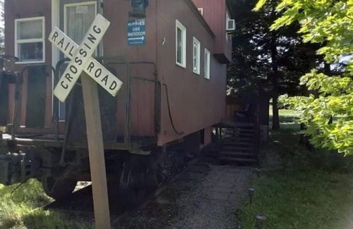 Troutdale House | Little Red Caboose with a View in the Scenic Columbia River Gorge