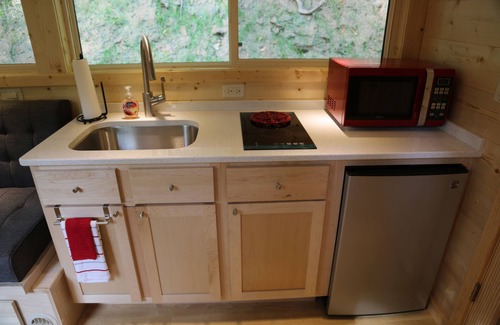 Topton House | "Little Red" Romantic Tiny Home Cabin w/HotTub + FirePit