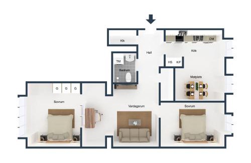 Centrum Apartment | Live and Stay VR40