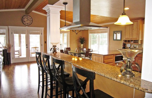 Lacey House | Live the Dream On Long Lake! Boating, Fishing, Swimming Paradise w/Sports Court!