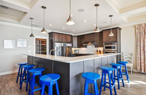 Cherry Grove Beach House | Living Beach 2, Luxury Oceanfront Home in Cherry Grove with Game Room and Pool