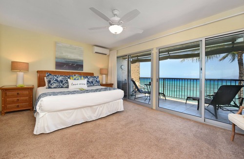 Honokowai Condo | LL B202 OceanFront 2BD Whale Watching wAC Pool