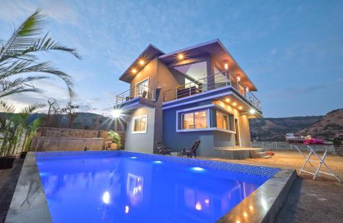 Malavli Villa | ll EMPYREAN STAY ll MIRAGE VILLA ll 4BHK ll AC ll PRIVATE POOL ll FREE WIFI ll