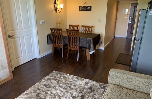 Vernon Condo | Located next to the Ski Resort, Bike Park and Water Park