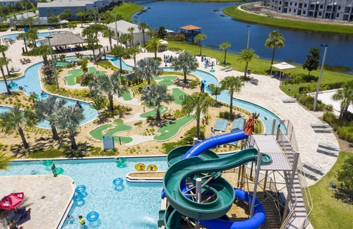 Kissimmee House | Location! Lakefront, Pool/Spa, Arcade, Themed KidsRooms, Porch, Grill, LazyRiver