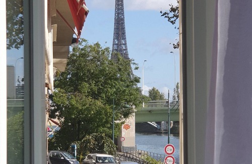 Quartier de Javel Apartment | Loft Avec vue sur la Tour Eiffel et sur la Seine