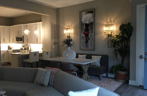 Downtown Des Moines House | Loft in Quaint East Village boasting a skyline view of Downtown