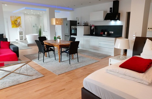 Winterstetten Apartment | Loft-Luxury-Private Bathroom-Balcony-Urlaub im Allgäu