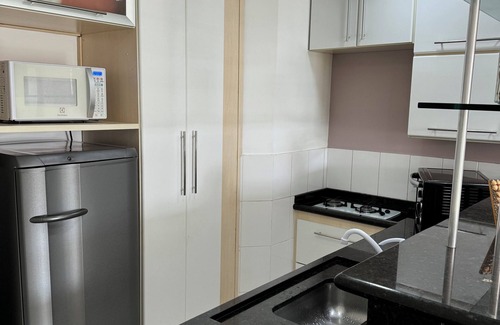 Praia Grande Apartment | Loft with sea view.
