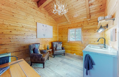 Colorado Springs Cabin | Log cabin on 1,800-acre ranch with sweeping mountain & meadow views