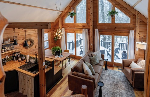 Mancelona Cabin | Log cabin, Schuss Mtn, solo stove, fireplace