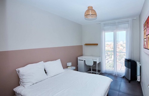 Chanot - Stade Velodrome Apartment | Logement Entier vue mer T3 - Plages 15 mn 9ème