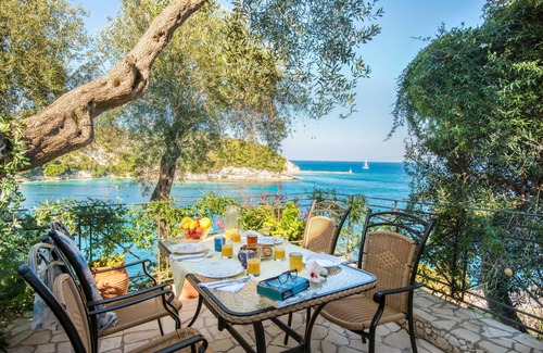 Longos Apartment | Loggos Bliss: Aglaia Villa's charm and sea views await your stay.