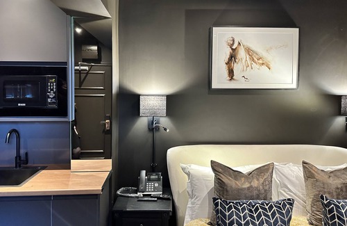 Haggerston Apartment | London Studio Flat, Double Bed, En-suite Bathroom & Kitchenette.
