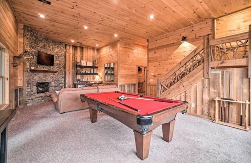 Ridges Over the Lake Cabin | Long-Range Views | Game Room | Fire Pit | Pets